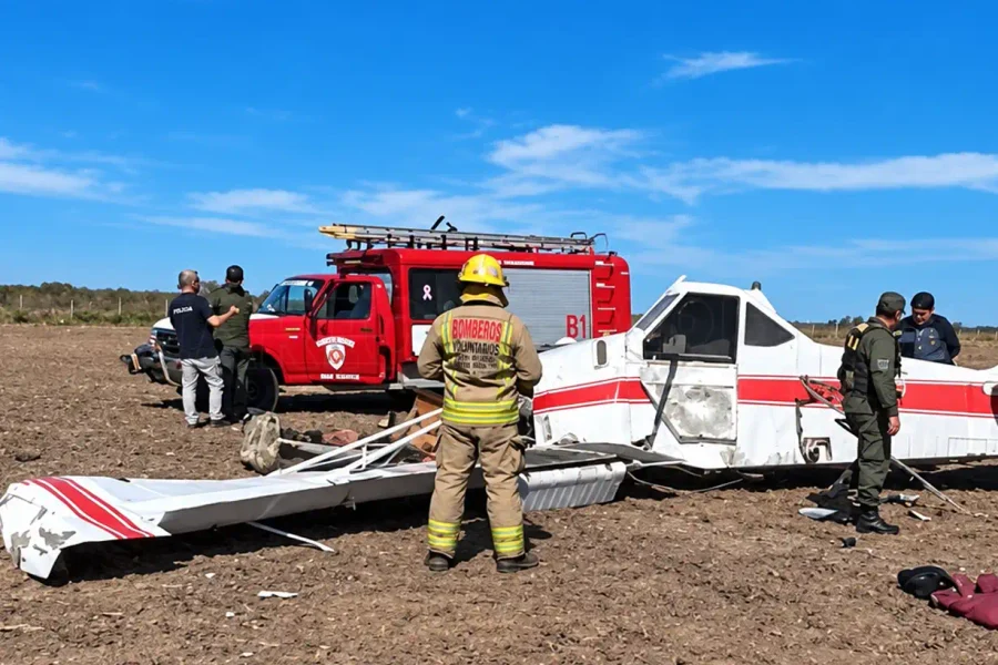 Avioneta se estrelló mientras fumigaba