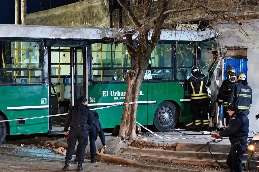 Un colectivero murió tras chocar contra una casa